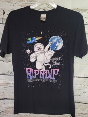 RIPNDIP Galactic Tour 2020 Double Sided Lord Nermal Space Graphic T-Shirt Men's